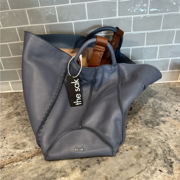The Sak Los Feliz Slouchy Large Tote in Maritime Blue. NWT - Picture 6 of 7